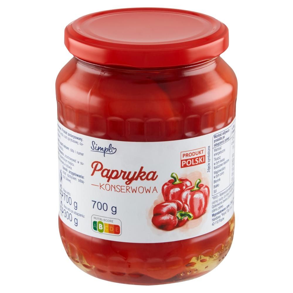 Simpl Papryka konserwowa 700 g