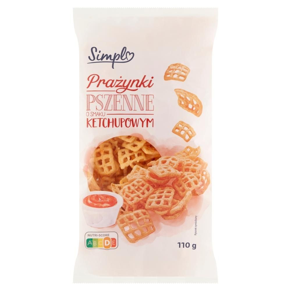 Simpl Prażynki pszenne o smaku ketchupowym 110 g