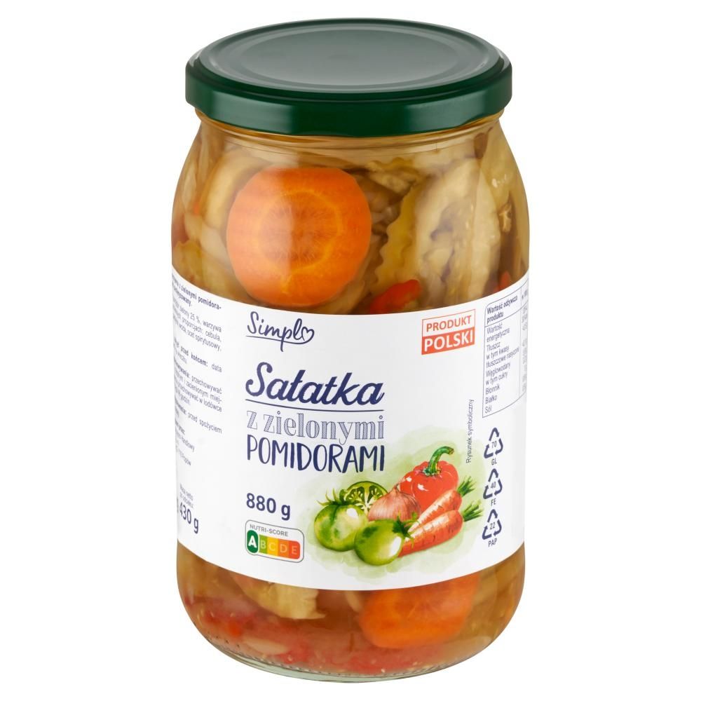 Simpl Sałatka z zielonymi pomidorami 880 g