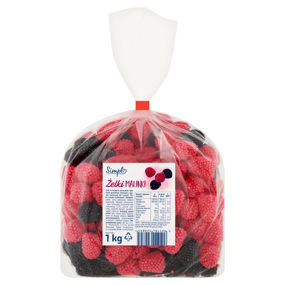 Simpl Żelki malinki 1 kg