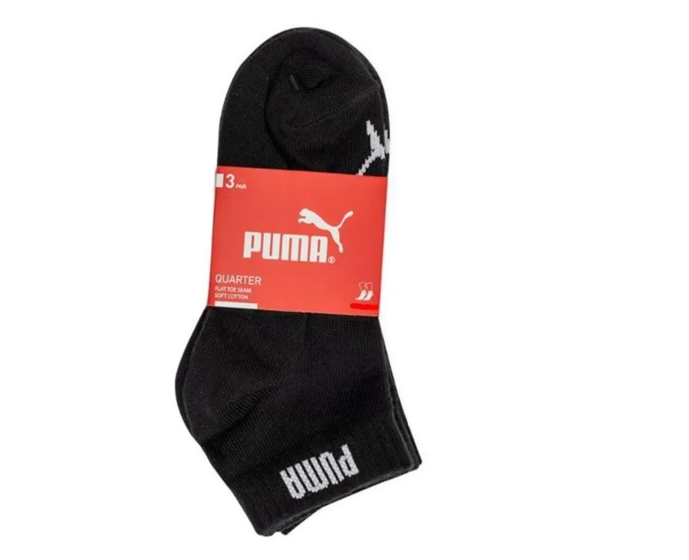 SKARPETY PUMA 3PAK QUARTERS CZARNE 39/42