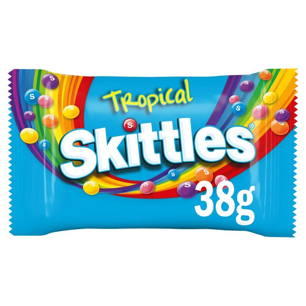 Skittles Tropical Cukierki do żucia 38 g