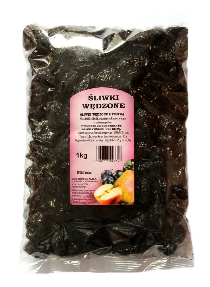 Śliwki wędzone z pestką 1 kg