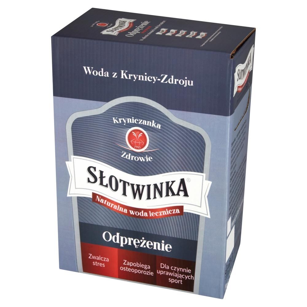 Słotwinka Naturalna woda lecznicza odprężenie 3 l