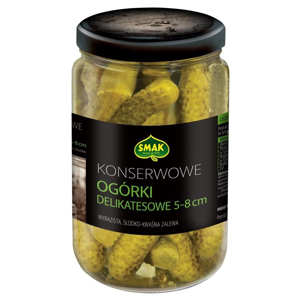 Smak Konserwowe ogórki delikatesowe 5-8 cm 680 g