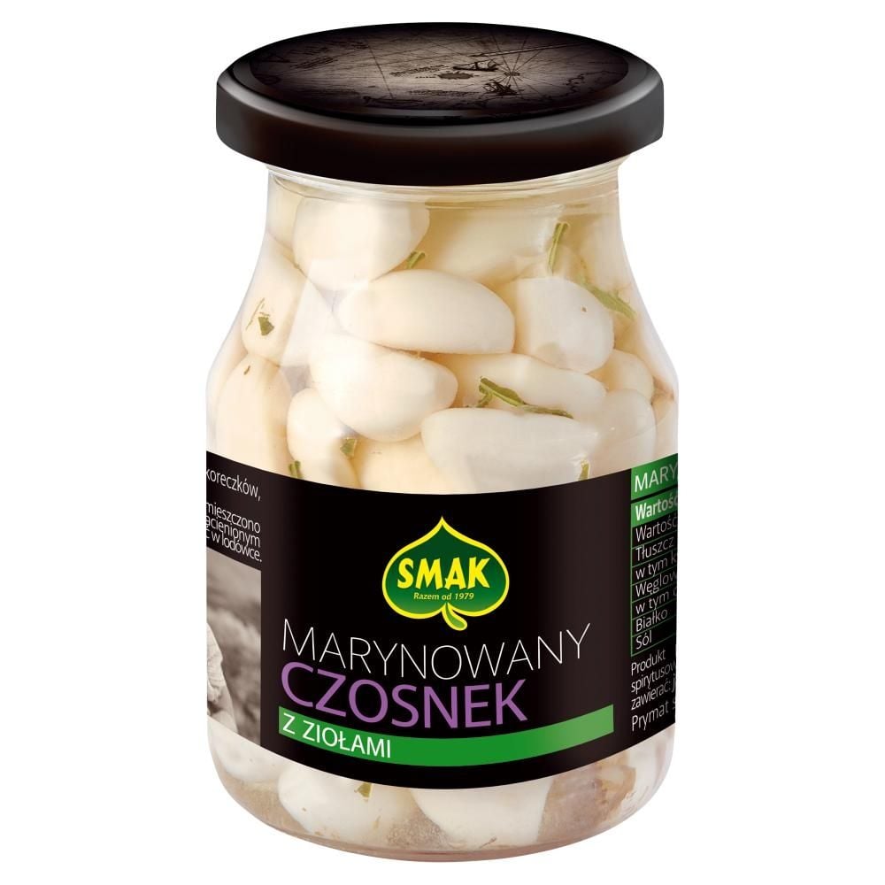 Smak Marynowany czosnek z ziołami 190 g