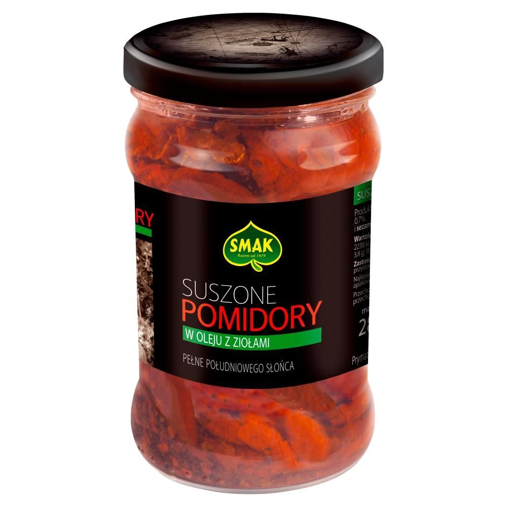 Smak Suszone pomidory w oleju z ziołami 280 g