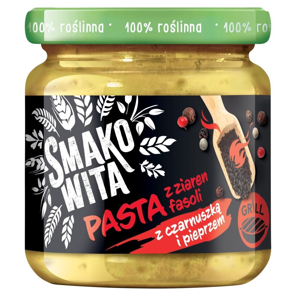 Smakowita Pasta z ziaren fasoli z czarnuszką i pieprzem 180 g