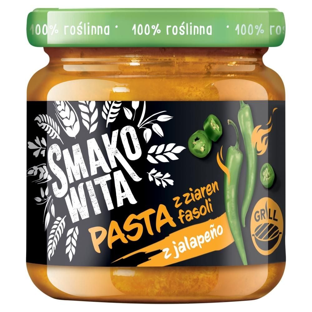 Smakowita Pasta z ziaren fasoli z jalapeño 180 g