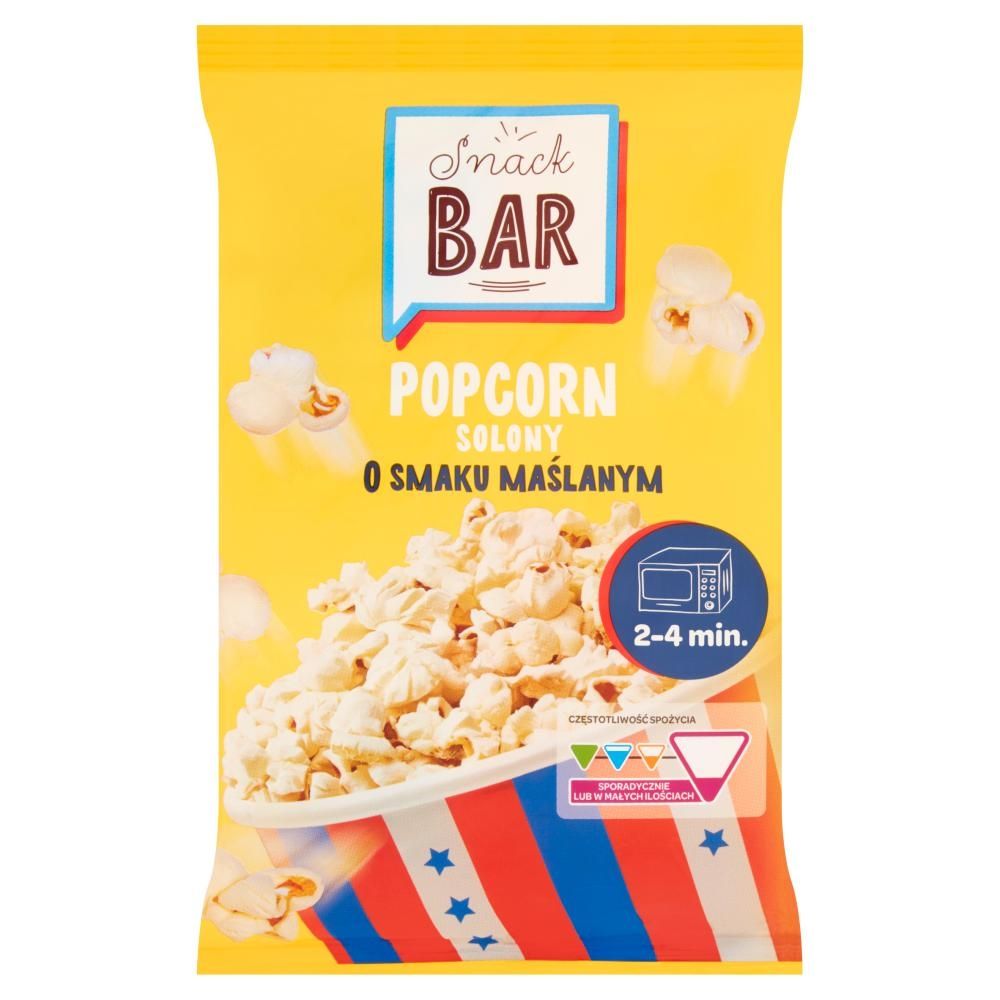 Snack Bar Popcorn solony o smaku maślanym 100 g