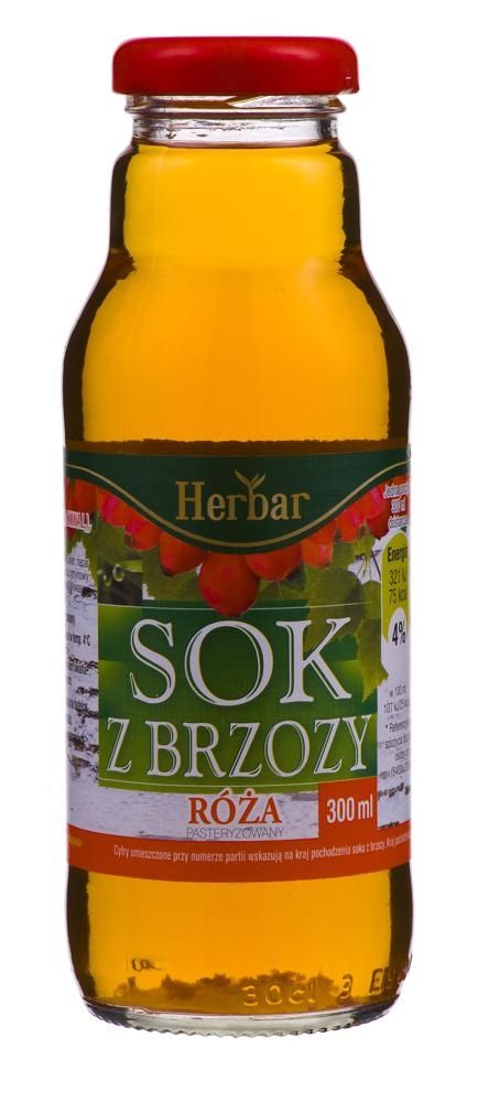 Sok z brzozy z różą 300 ml