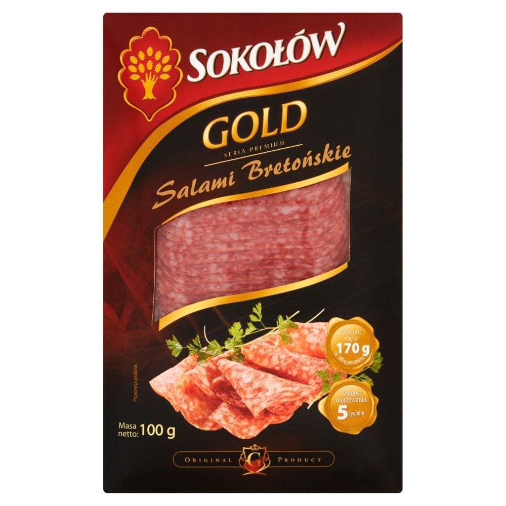 Sokołów Gold Salami Bretońskie 100 g