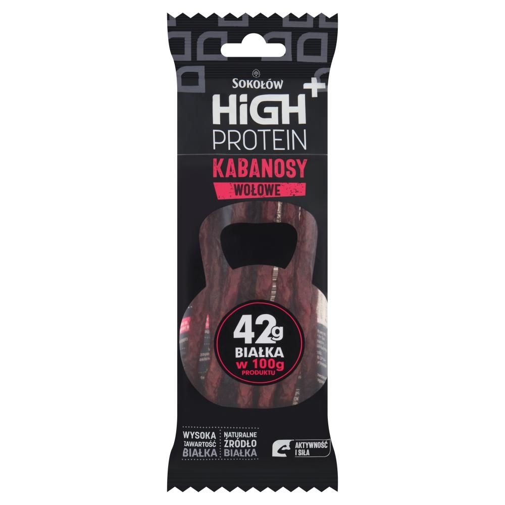 Sokołów High Protein+ Kabanosy wołowe 60 g