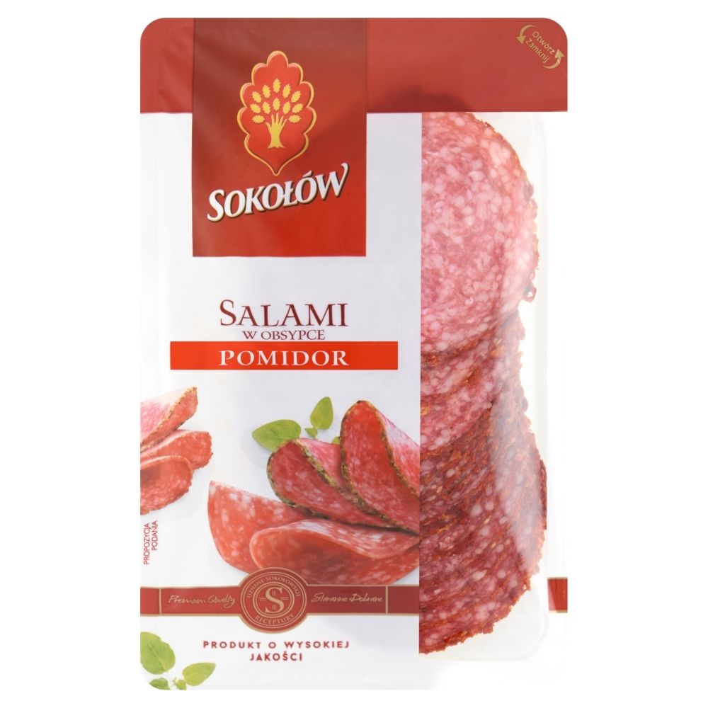 Sokołów Salami w obsypce pomidor 100 g