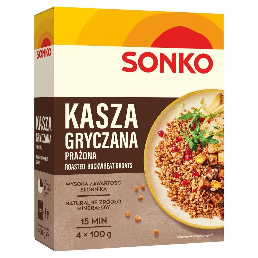 Sonko Kasza gryczana prażona 400 g (4 x 100 g)