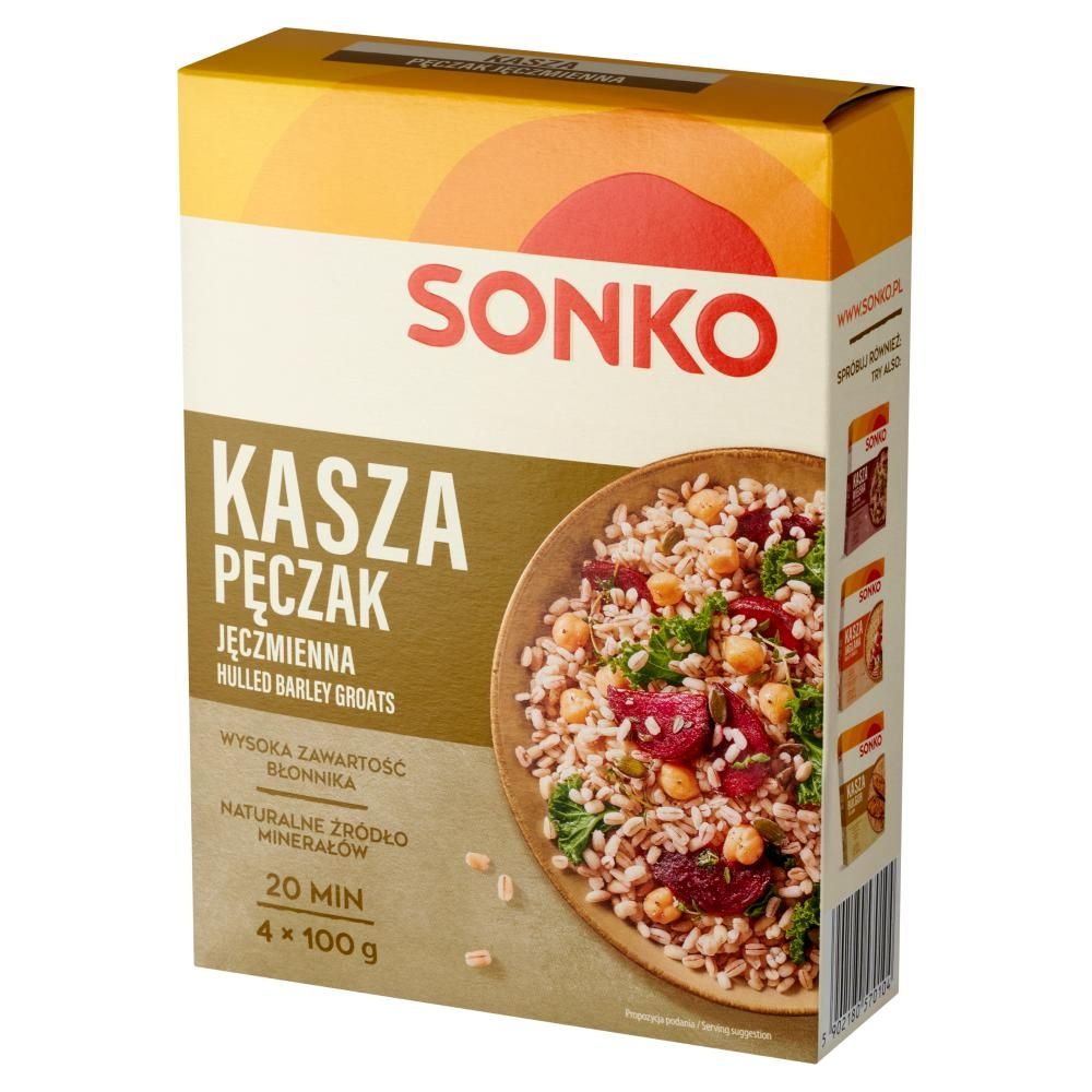 Sonko Kasza jęczmienna pęczak 400 g (4 x 100 g)