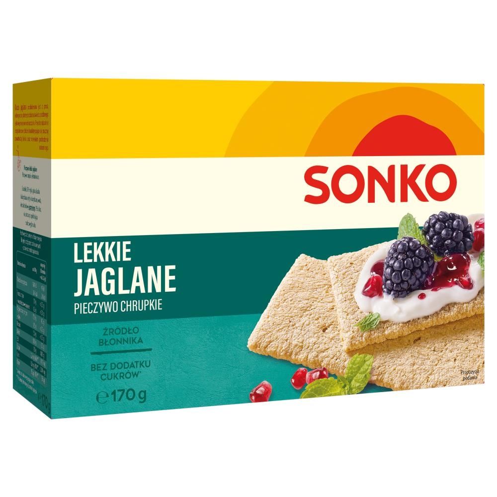 Sonko Pieczywo chrupkie Lekkie jaglane 170 g