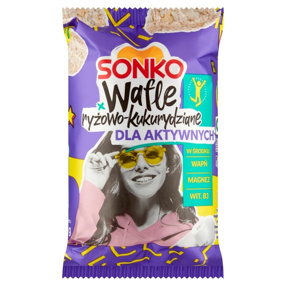 Sonko Wafle ryżowo-kukurydziane dla aktywnych 85 g