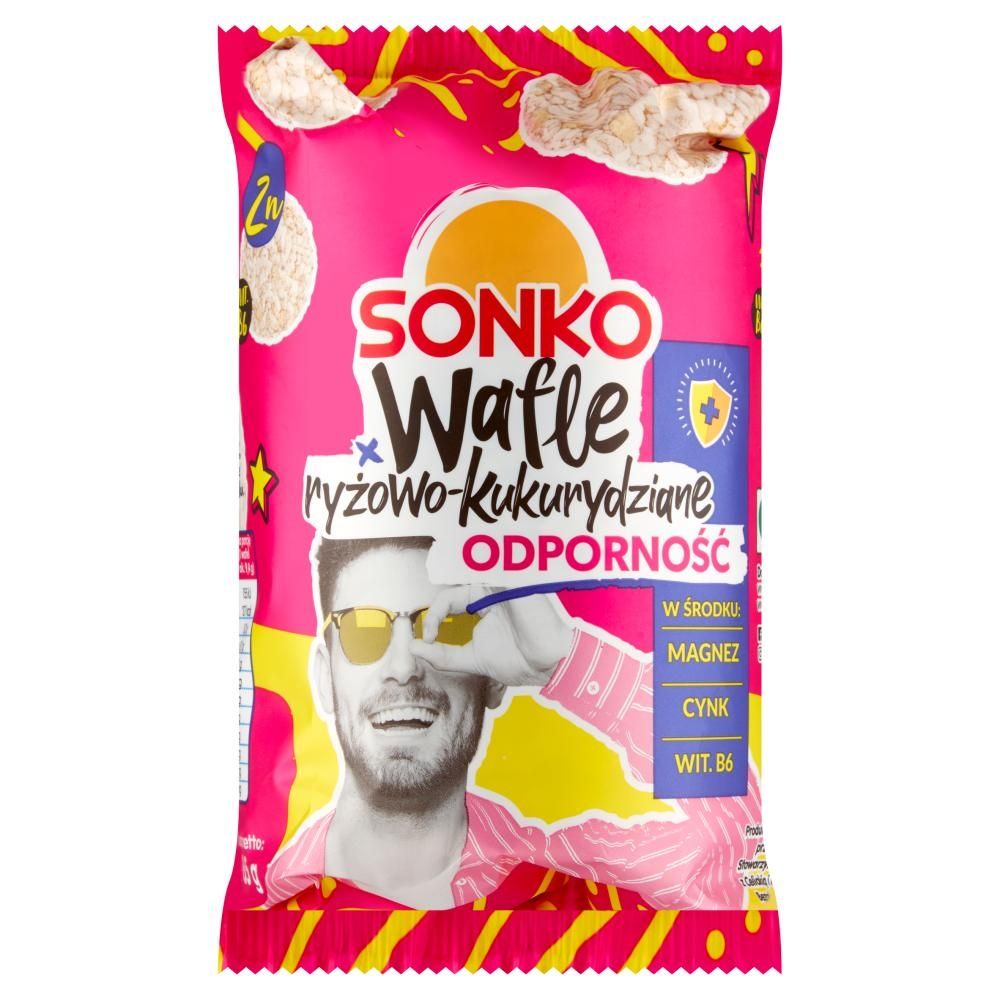 Sonko Wafle ryżowo-kukurydziane odporność 85 g