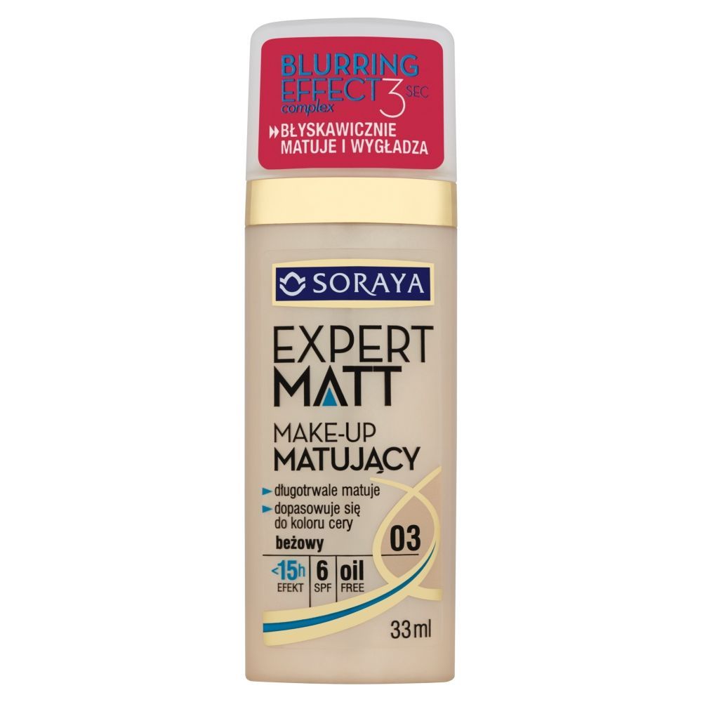 Soraya Expert Matt Make-up matujący 03 beżowy 33 ml