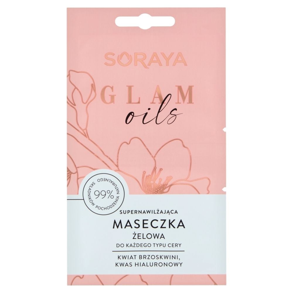 Soraya Glam Oils Supernawilżająca maseczka żelowa 10 ml (2 x 5 ml)