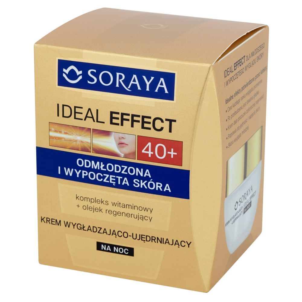 Soraya Ideal Effect 40+ Krem wygładzająco-ujędrniający na noc 50 ml