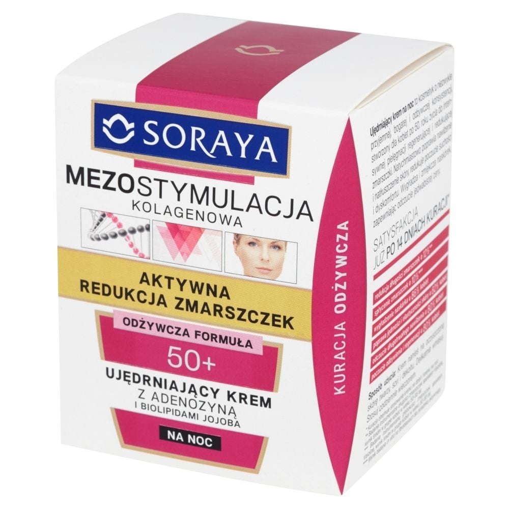 Soraya Mezostymulacja kolagenowa 50+ Ujędrniający krem na noc 50 ml