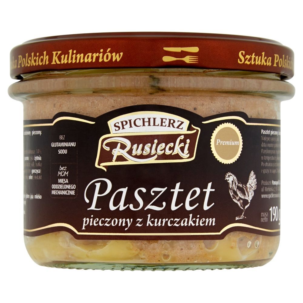 Spichlerz Rusiecki Pasztet pieczony z kurczakiem 190 g