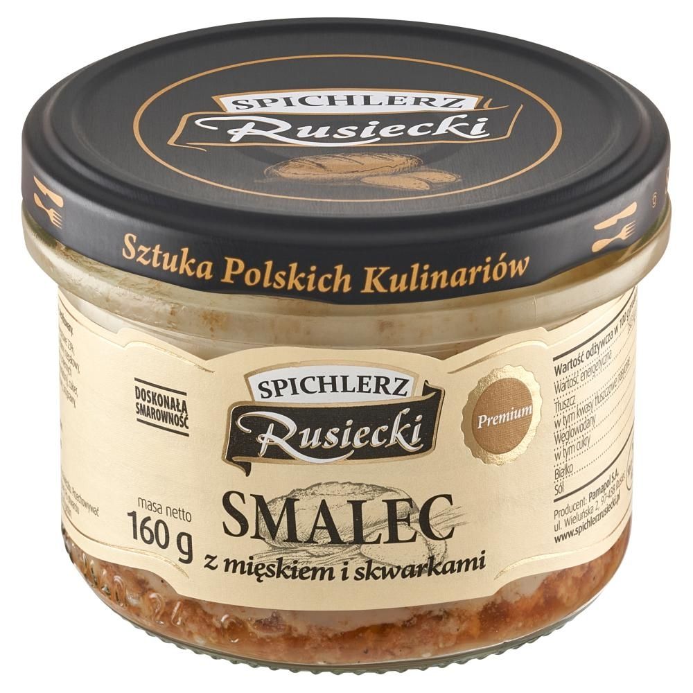 Spichlerz Rusiecki Smalec z mięskiem i skwarkami 160 g