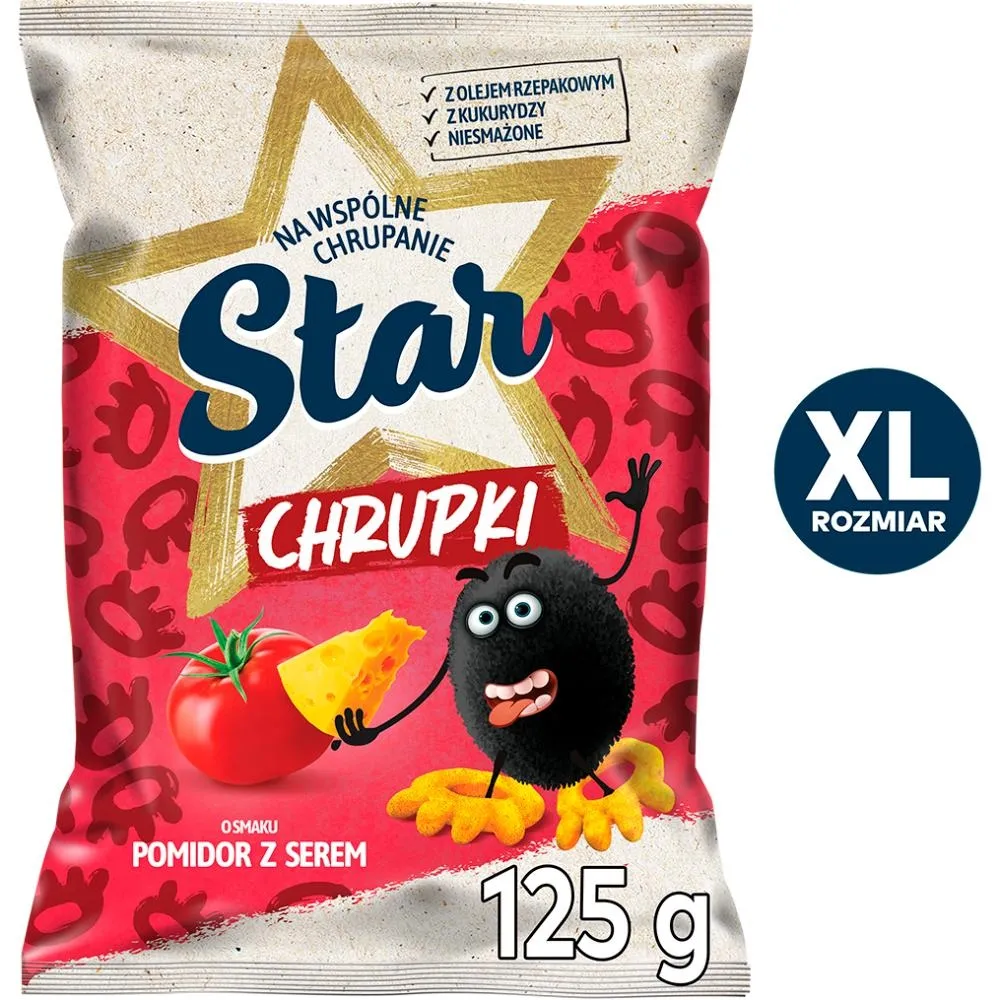 Star Chrupki kukurydziane o smaku pomidor z serem 125 g