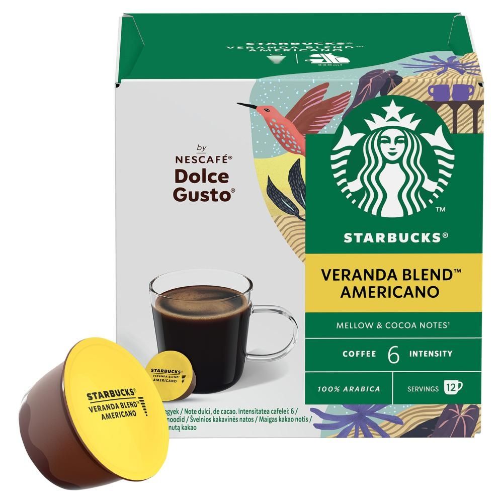 STARBUCKS by NESCAFÉ Dolce Gusto Veranda Americano Kawa w kapsułkach 102 g (12 x 8,5 g)