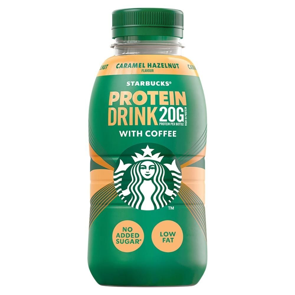 Starbucks Caramel Hazelnut Wysokobiałkowy napój mleczno-kawowy 330 ml