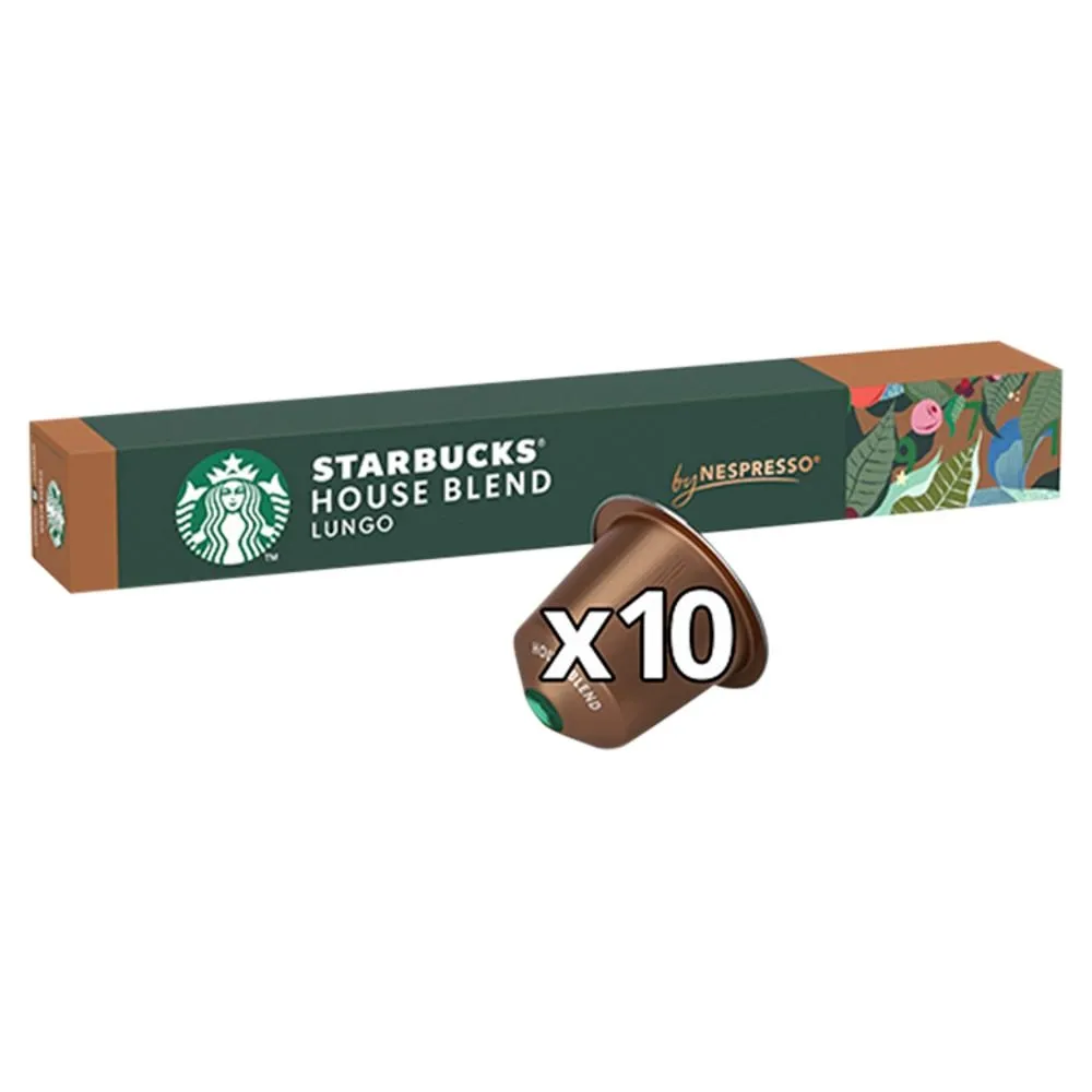 Starbucks House Blend Lungo Palona i mielona kawa 57 g (10 sztuk)