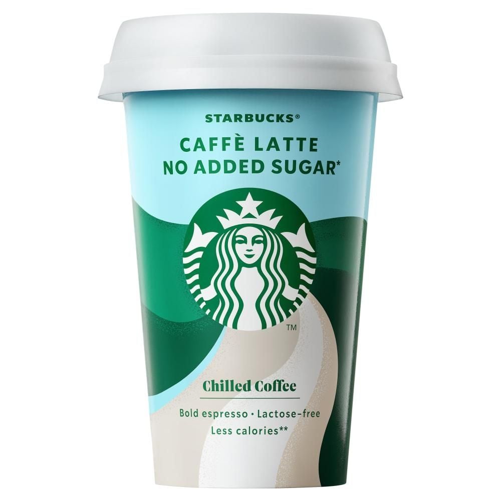 Starbucks Caffe Latte No Added Sugar Mleczny napój kawowy 220 ml 