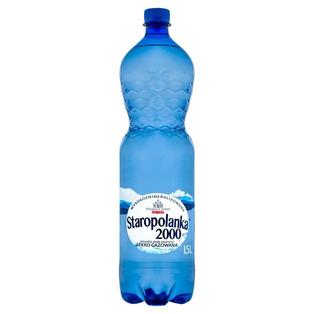 Staropolanka 2000 Naturalna woda mineralna wysokozmineralizowana lekko gazowana 1,5 l