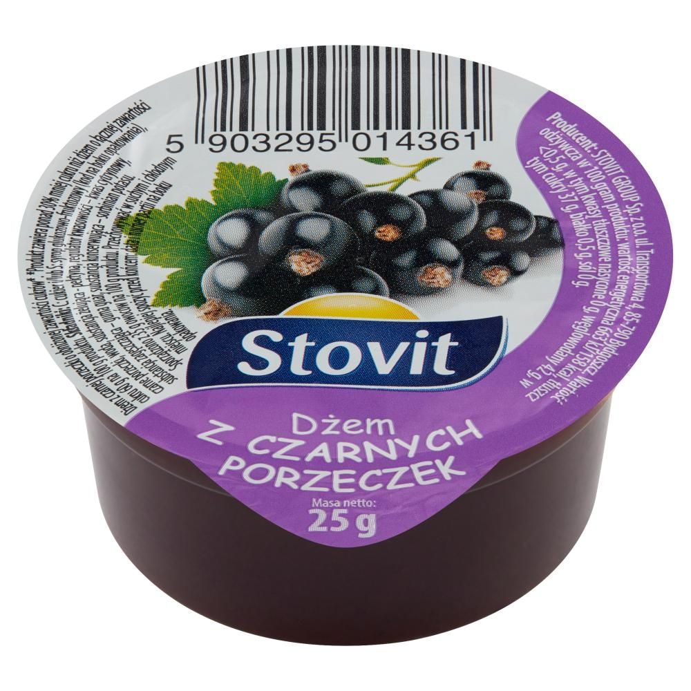 Stovit Dżem z czarnych porzeczek 25 g