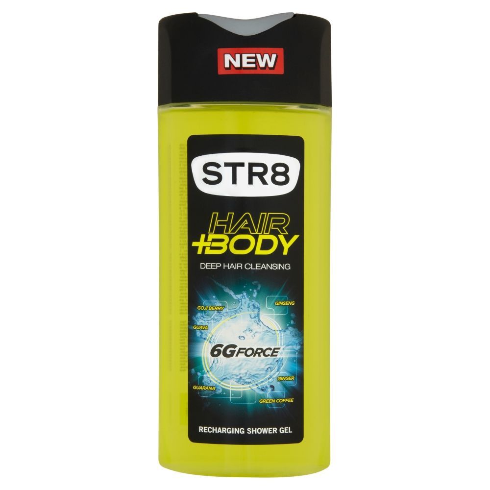 STR8 Hair+Body 6G Force Energetyzujący żel pod prysznic 400 ml