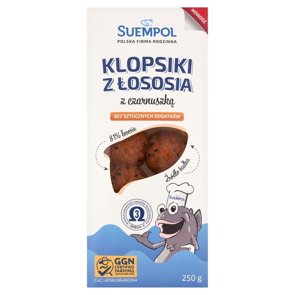 Suempol Klopsiki z łososia z czarnuszką 250 g