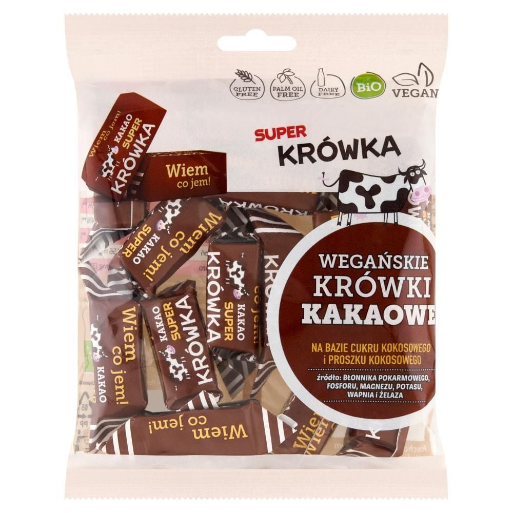 Super Krówka Wegańskie krówki kakaowe 150 g