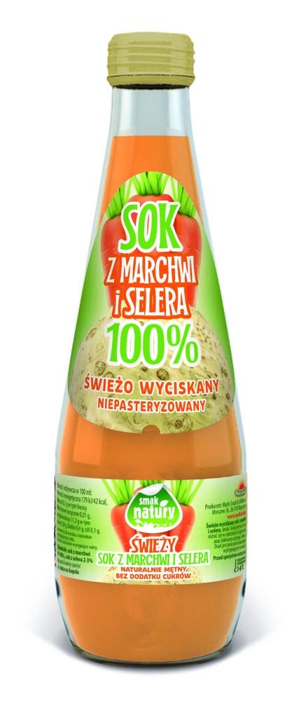 Świeży sok z marchwii i selera 300 ml