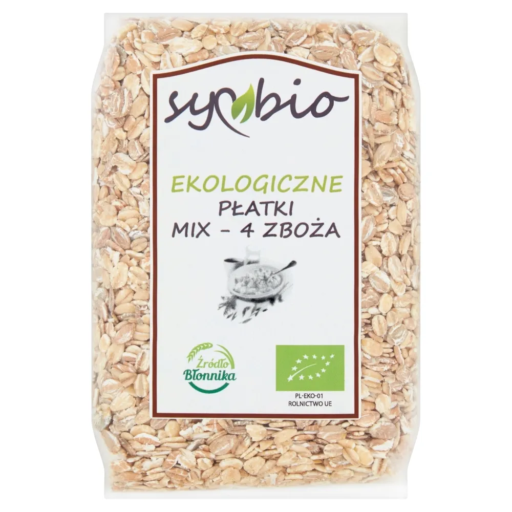 Symbio Płatki mix 4 zboża ekologiczne 300 g