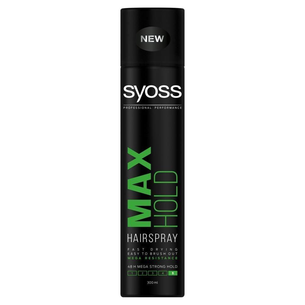 Syoss Max Hold Lakier do włosów odporny na warunki zewnętrzne megamocny 300 ml