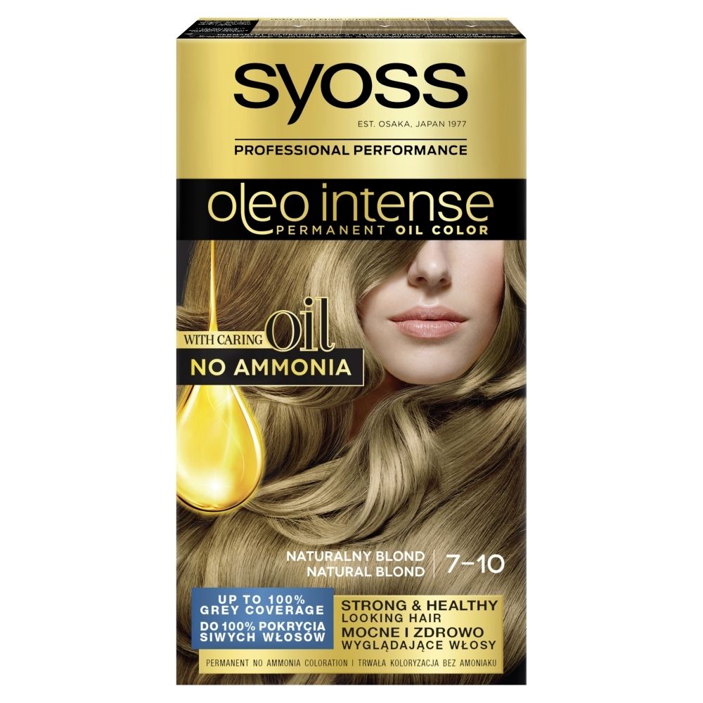 Syoss Oleo Intense Farba do włosów 7 10 naturalny blond Zakupy online z dostawą do domu