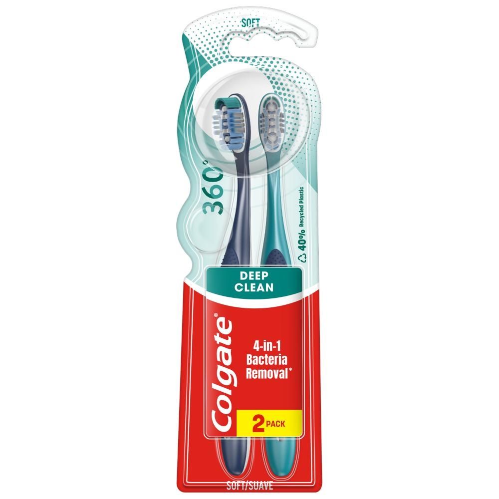 Szczoteczka do zębów Colgate 360 Deep Clean Miękka 2 pack