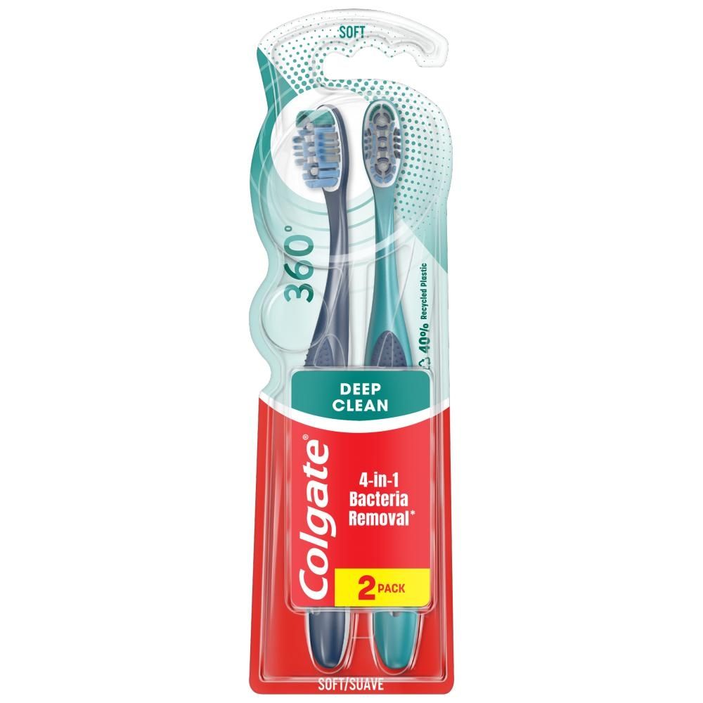 Szczoteczka do zębów Colgate 360 Deep Clean Miękka 2 pack