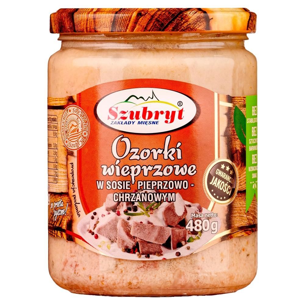 Szubryt Ozorki wieprzowe w sosie pieprzowo-chrzanowym 480 g