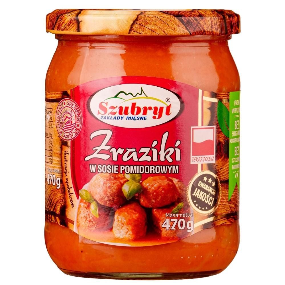 Szubryt Zraziki w sosie pomidorowym 470 g