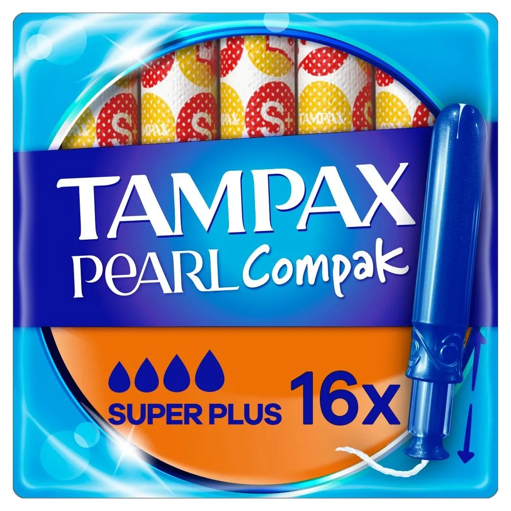 Tampax Compak Pearl Super Plus Tampony z aplikatorem, x16