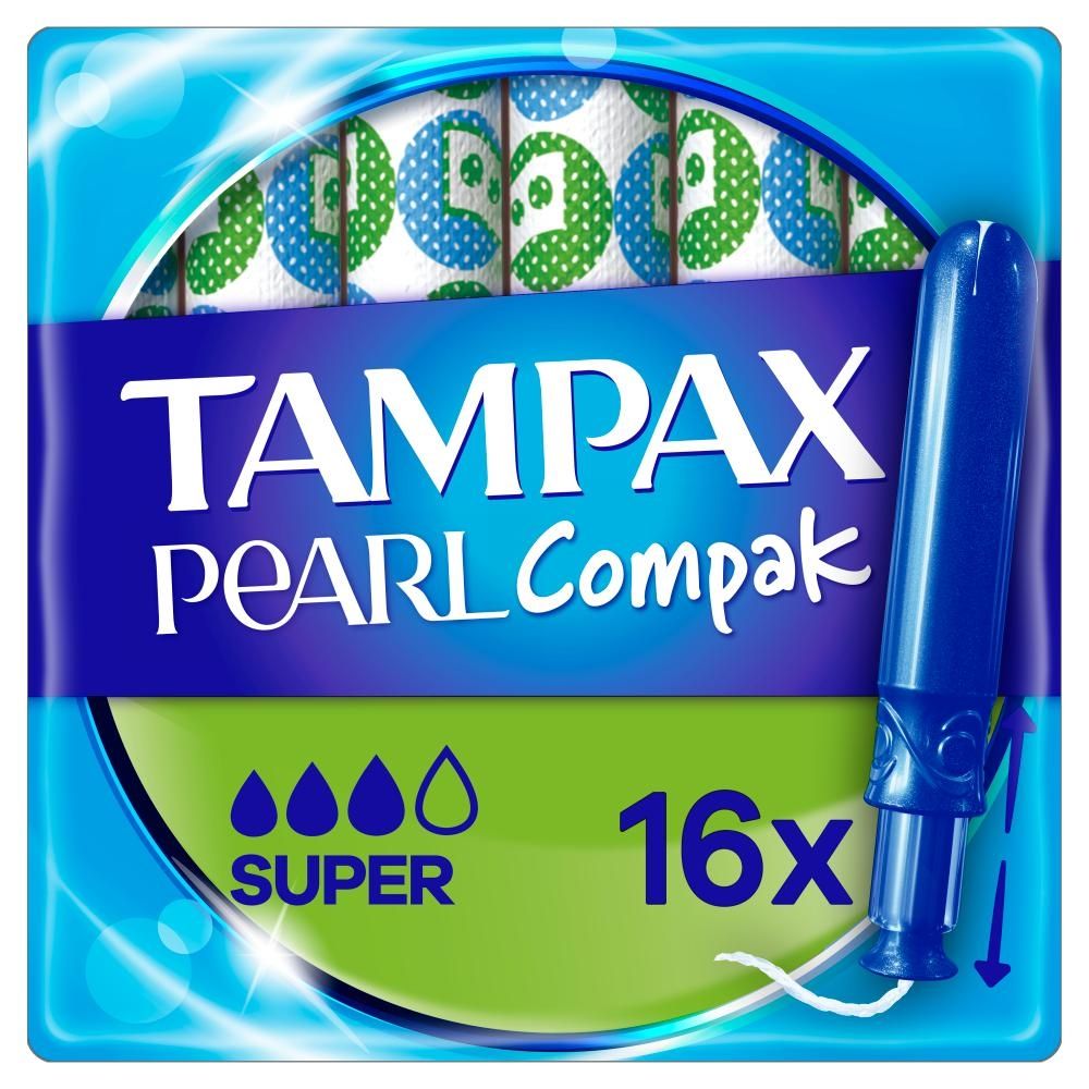 Tampax Compak Pearl Super Tampony z aplikatorem, x16