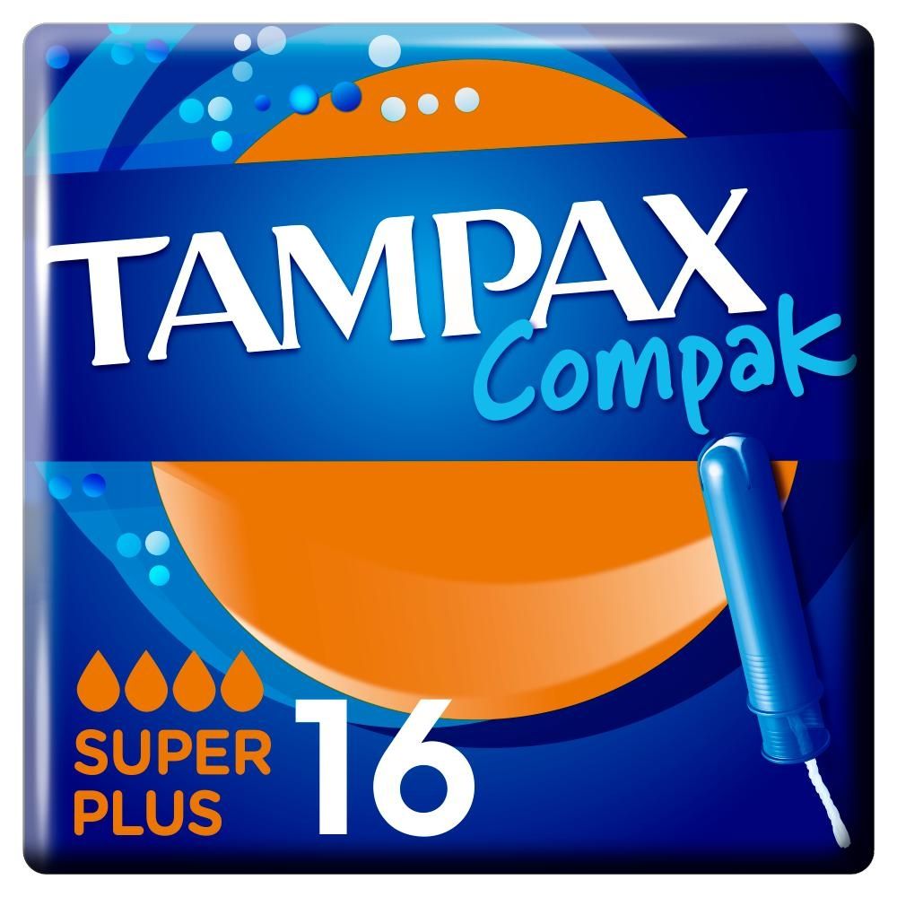 Tampax Compak Super Plus Tampony z aplikatorem, x16